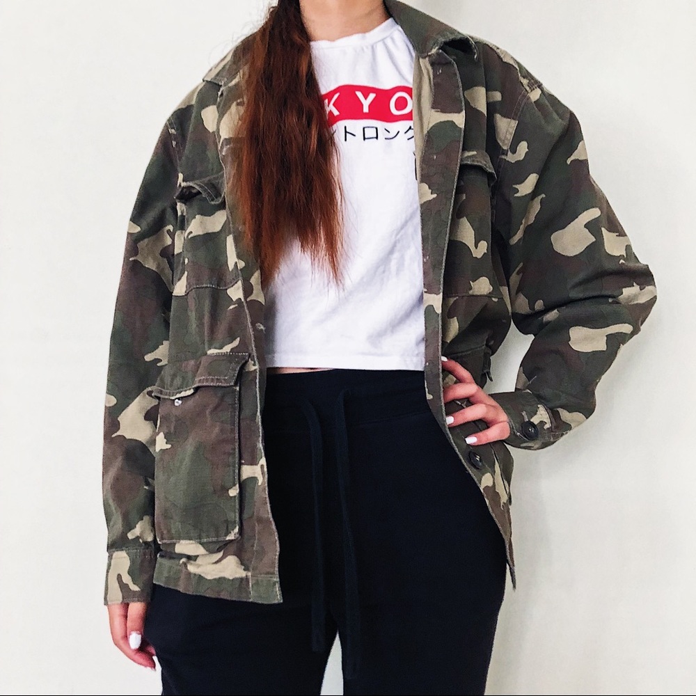 H&M Camo Utility Jacket